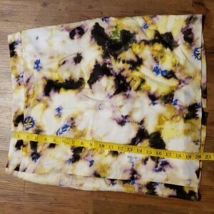 J crew silk linen blend watercolor pencil skirt